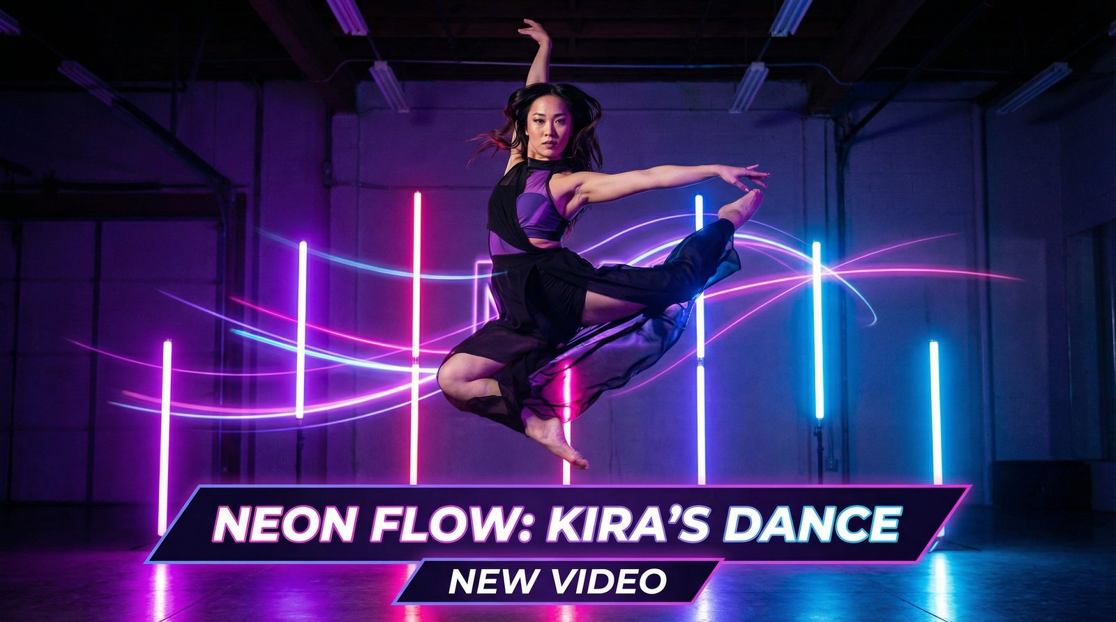 抖阴霓虹舞者创意舞蹈视频